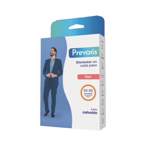 Calcetín Pinstripe Prevaris de compresión mediana 20-30 mmHg