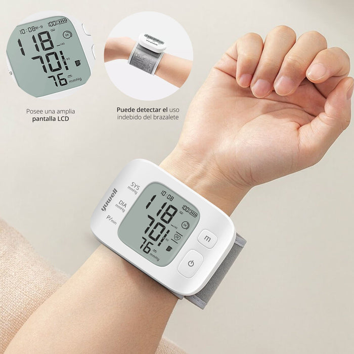 Medidor de presión digital de muñeca / Yuwell / unidad