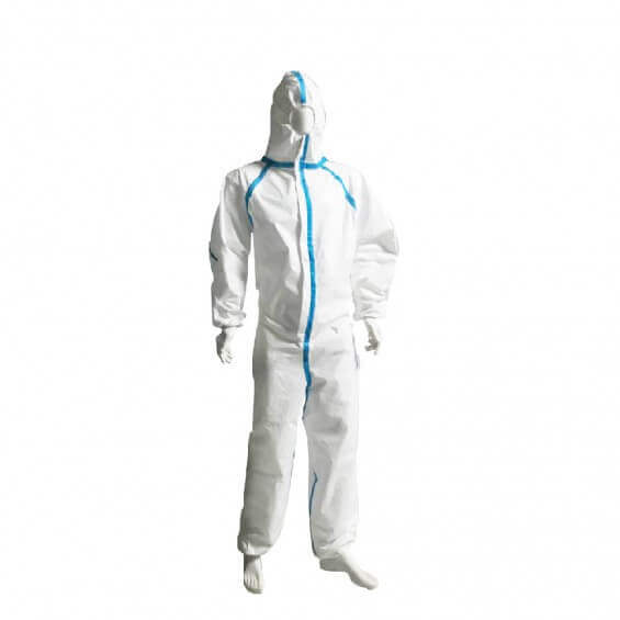 Traje de aislamiento desechable (overol)