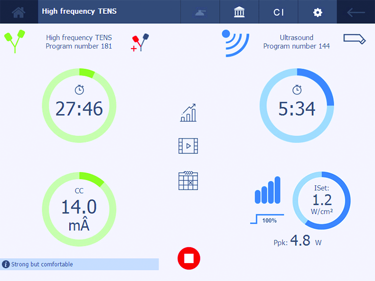 EQUIPO COMBINADO US - ELECTROTERAPIA - LASER COMBI 400 GYMNA