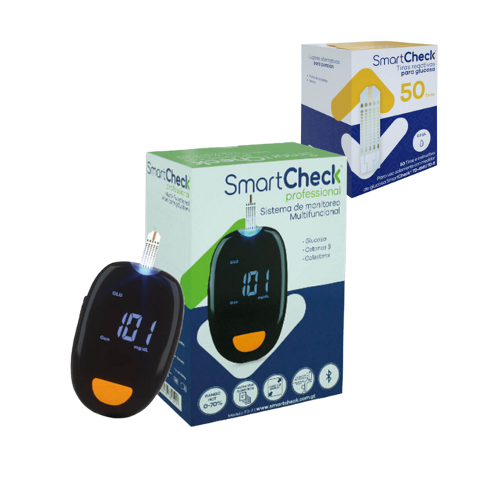 Glucómetro Professional + Caja de tiras de glucosa