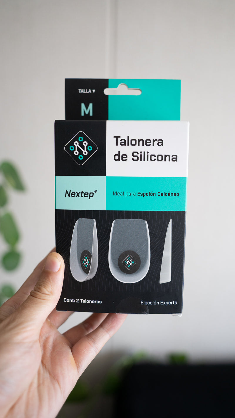 TALONERA DE SILICONA CON GEL PARA ESPOLÓN CALCÁNEO