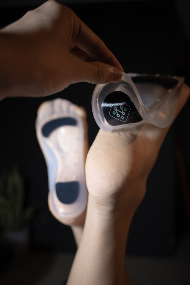 PLANTILLA DE SILICONA CON BOTÓN METATARSAL Y GEL