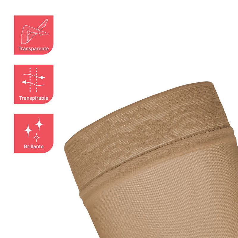 Media Jobst Ultrasheer Al Muslo Con Punta Abierta- Compresión Firme 20-30 Mmhg