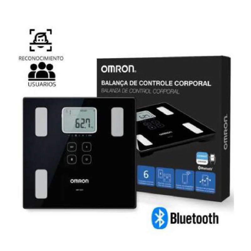 Balanza inteligente de control corporal con Bluetooth