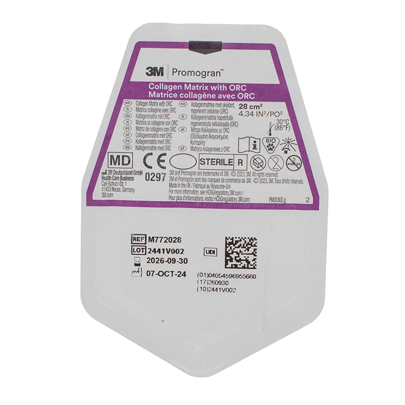 APOSITO DE  COLAGENO Y CELULOSA OXIDADA  PROMOGRAN  28CM 3.3