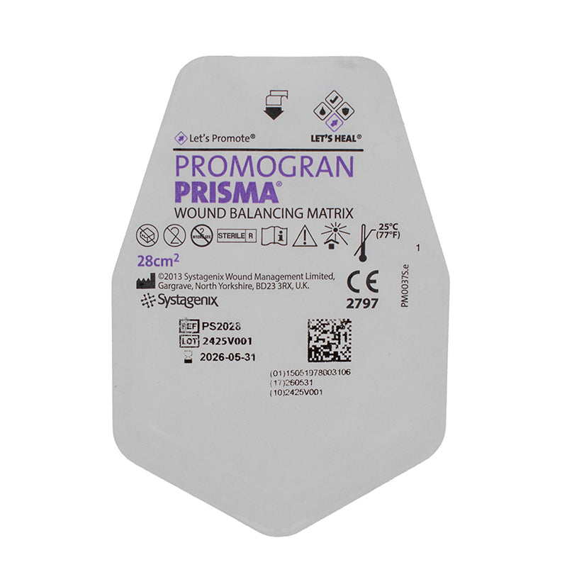 APOSITO DE  COLAGENO Y CELULOSA OXIDADA  PROMOGRAN* PRISMA 1