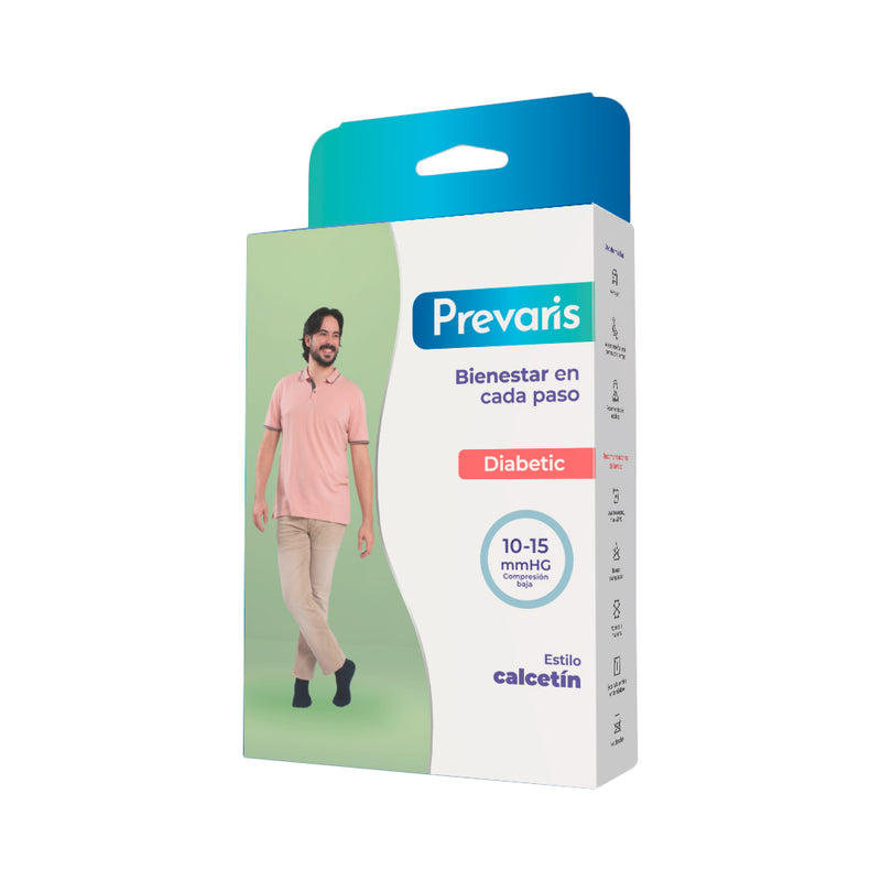 Diabetick Socks – Compresión Baja 10-15 mmHg – Prevaris