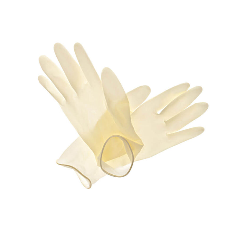Guantes descartables de látex / caja de 50 pares