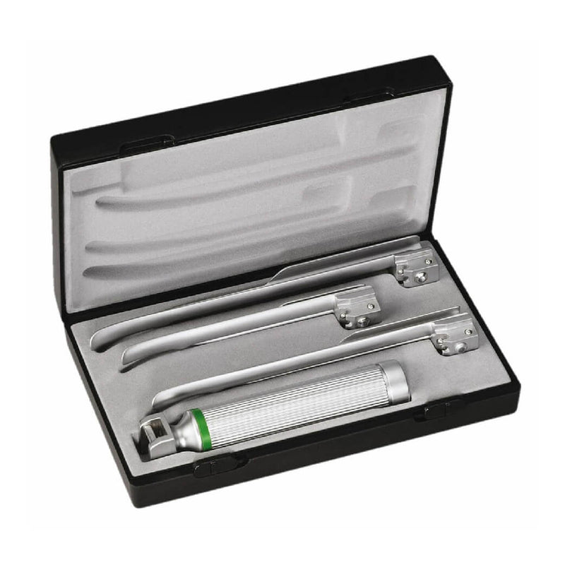 Juego de laringoscopio de fibra óptica