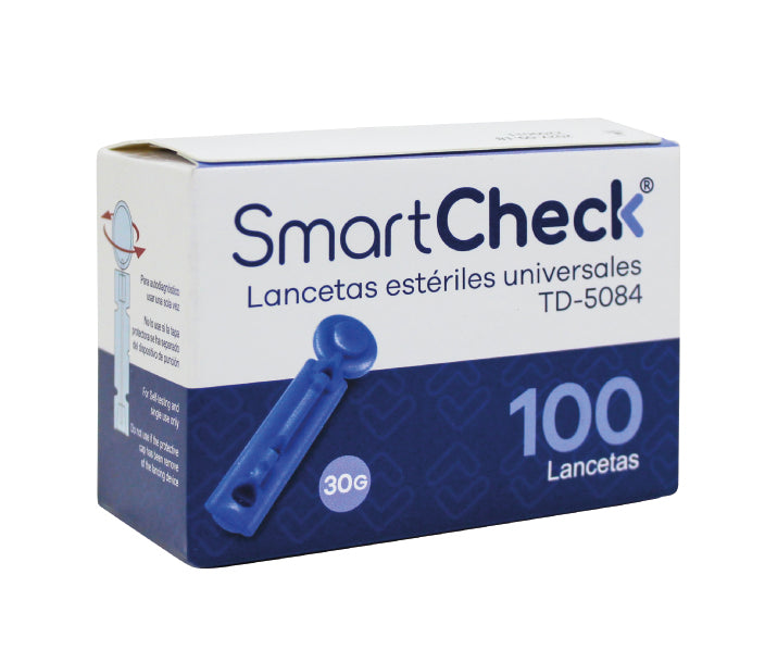 Lancetas universales 30G (caja de 100 uni)