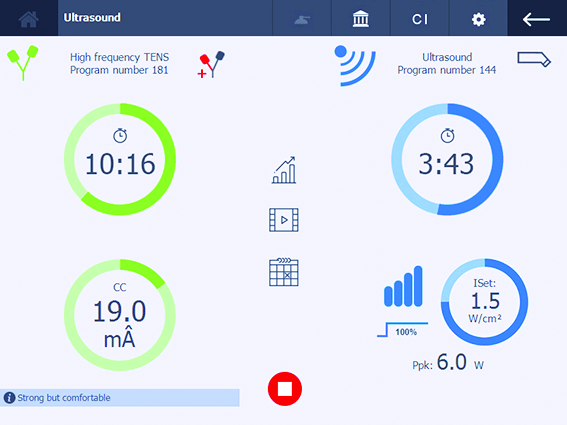 EQUIPO COMBINADO US - ELECTROTERAPIA - LASER COMBI 400 GYMNA
