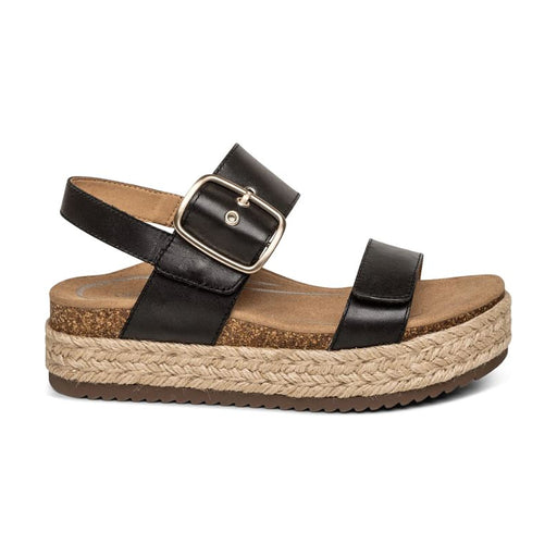 Aetrex Sandalia de plataforma para mujer Vania – Negro – vista 2