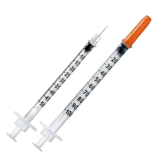 Jeringas para insulina 1.0 cc / Caja 100 unidades - Casa Medica