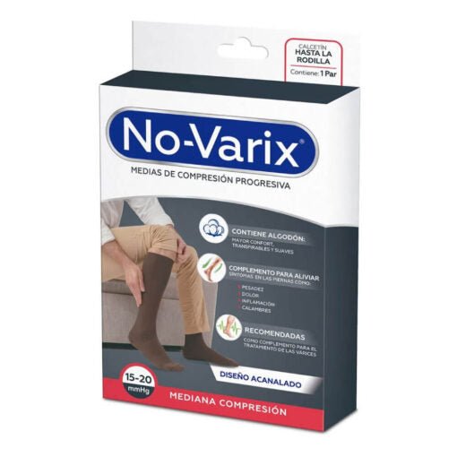 Calcetín Novarix Premium de compresión mediana 15 - 20 mmHg - Casa Medica