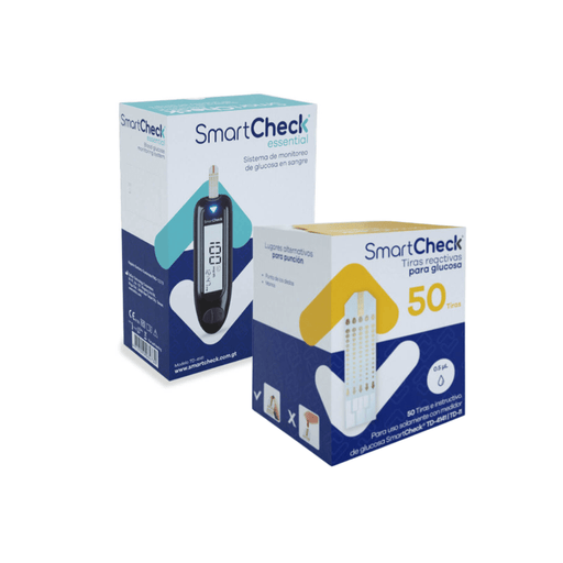 Glucómetro Essential + Tiras de glucosa - Casa Medica
