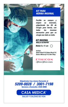 Kit de Hernia Inguina - Casa Médica