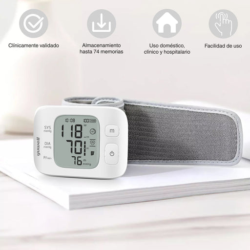Medidor de presión digital de muñeca / Yuwell / unidad - Casa Medica